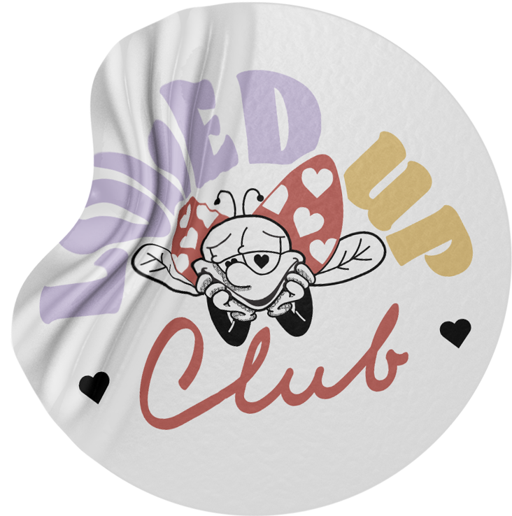 Loved Up Club sticker